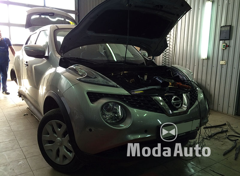 Nissan Juke установка парктроников в Ярославле